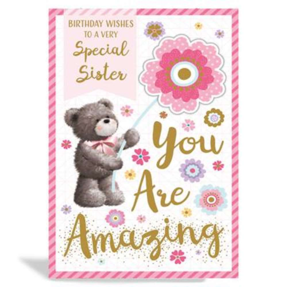 6pk Cards C375 Birthday Sister - Tiger Feet Ireland