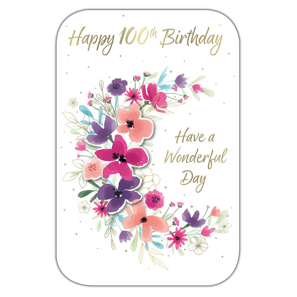 6pk Cards C75 Birthday Age 100 - Tiger Feet Ireland