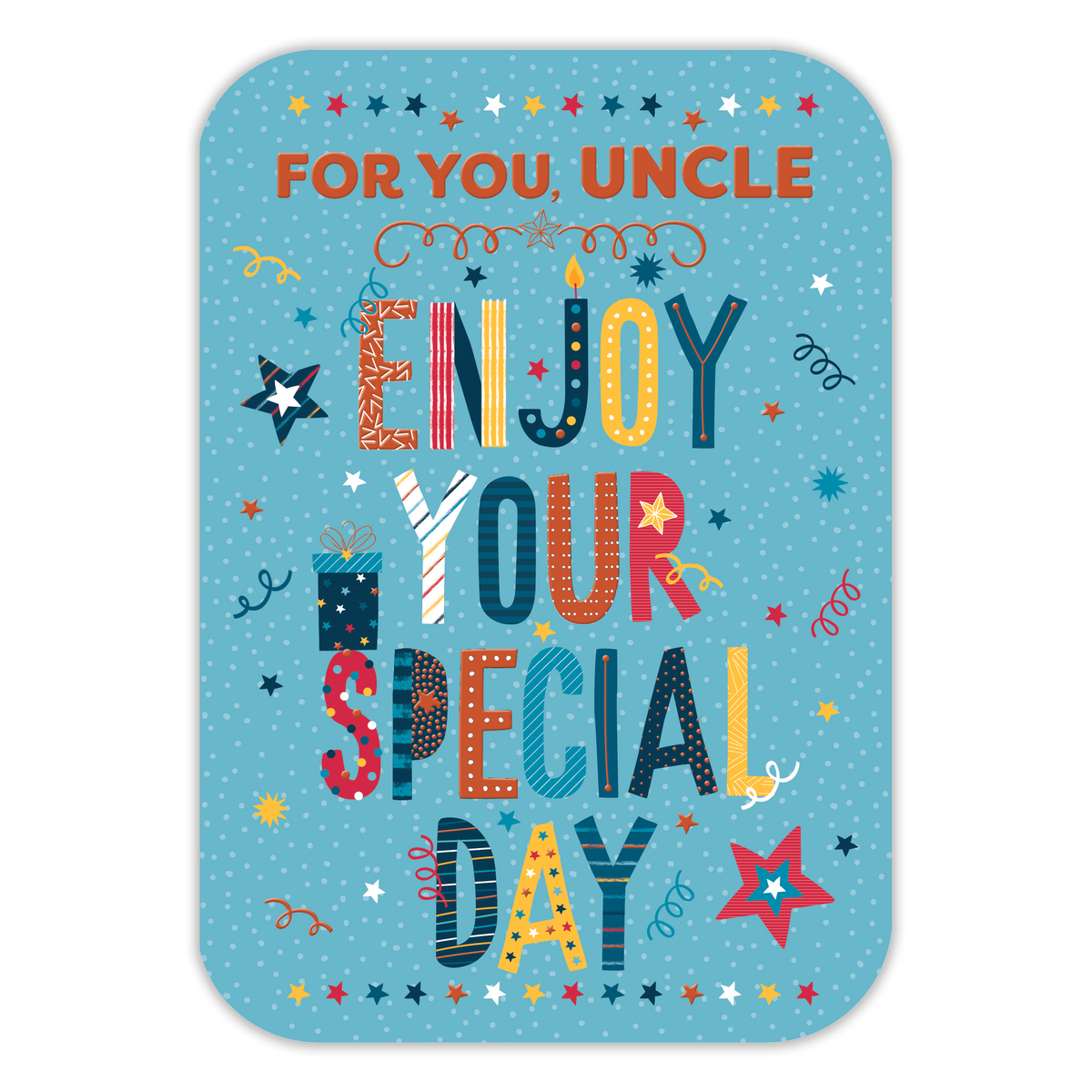6pk Cards C50 Birthday Uncle - Tiger Feet Ireland