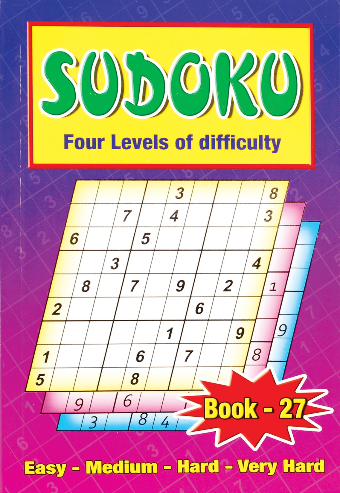 12pk A5 Sudoku Pad 4asstd - Tiger Feet Ireland