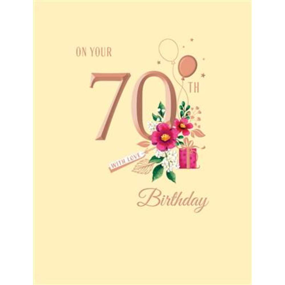 6pk Cards C50 Birthday Age 70 - Tiger Feet Ireland