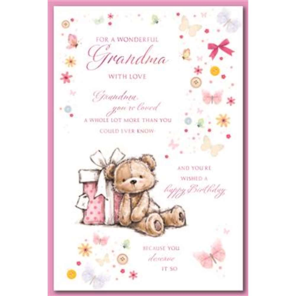 6pk Cards C75 Birthday Grandma - Tiger Feet Ireland