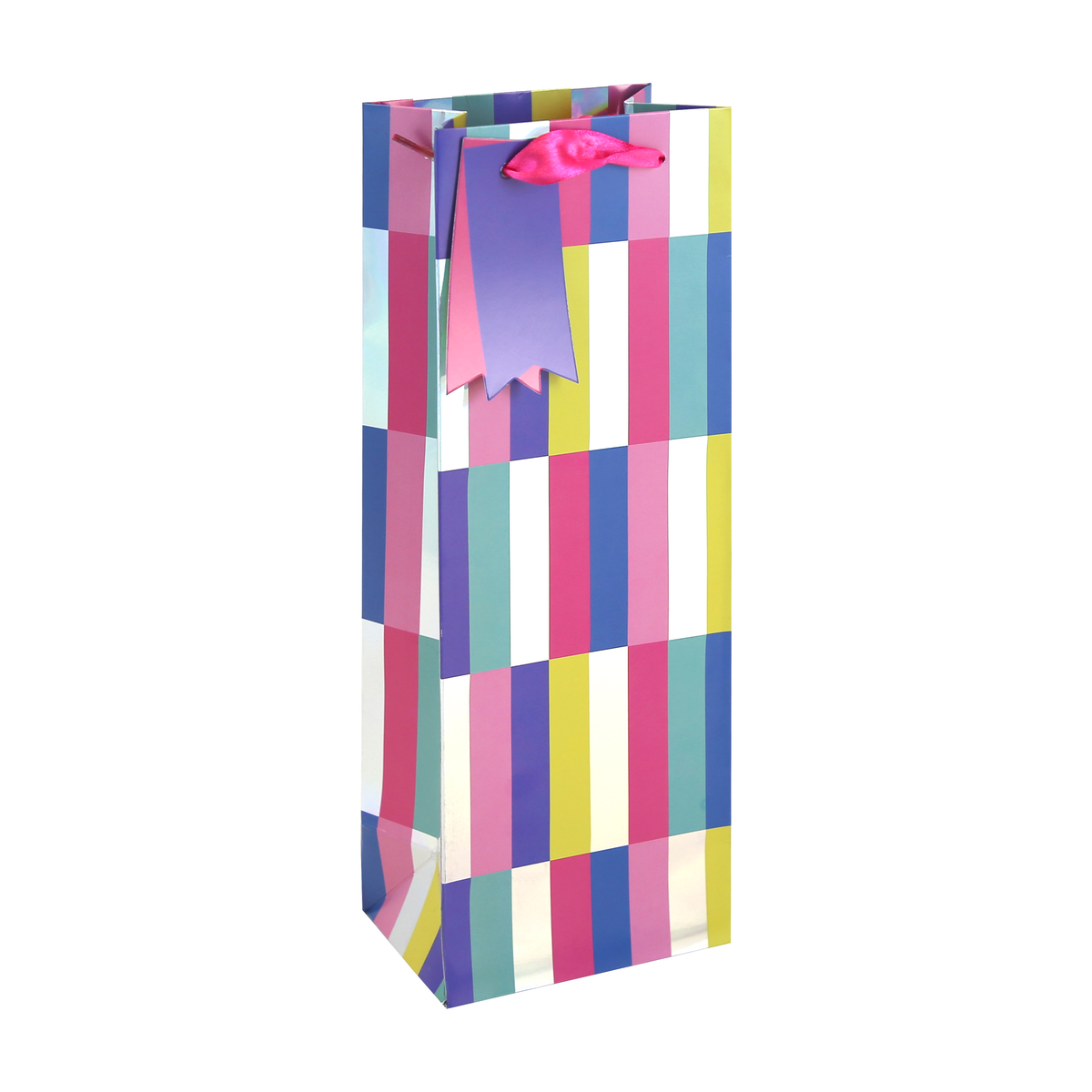 6pk Gift Bag Holo Stripes Bottle - Tiger Feet Ireland