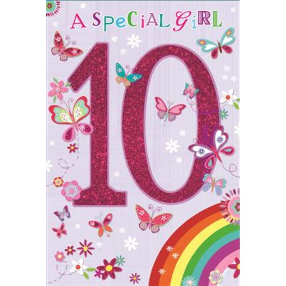 6pk Cards C50 Birthday Age 10 - Tiger Feet Ireland