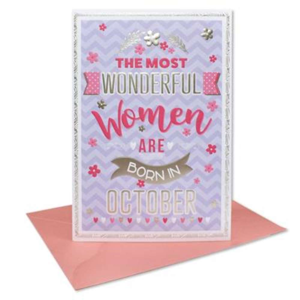 6pk Cards C50 Birthday October - Tiger Feet Ireland