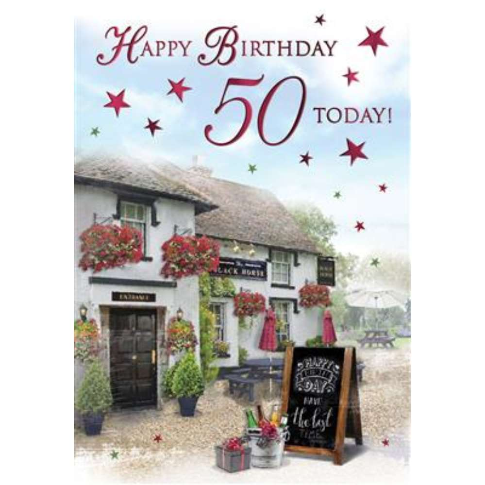 6pk Cards C75 Birthday Age 50 - Tiger Feet Ireland