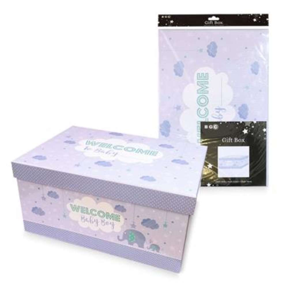 Gift Box Flat Pack Rectangle Baby - Tiger Feet Ireland