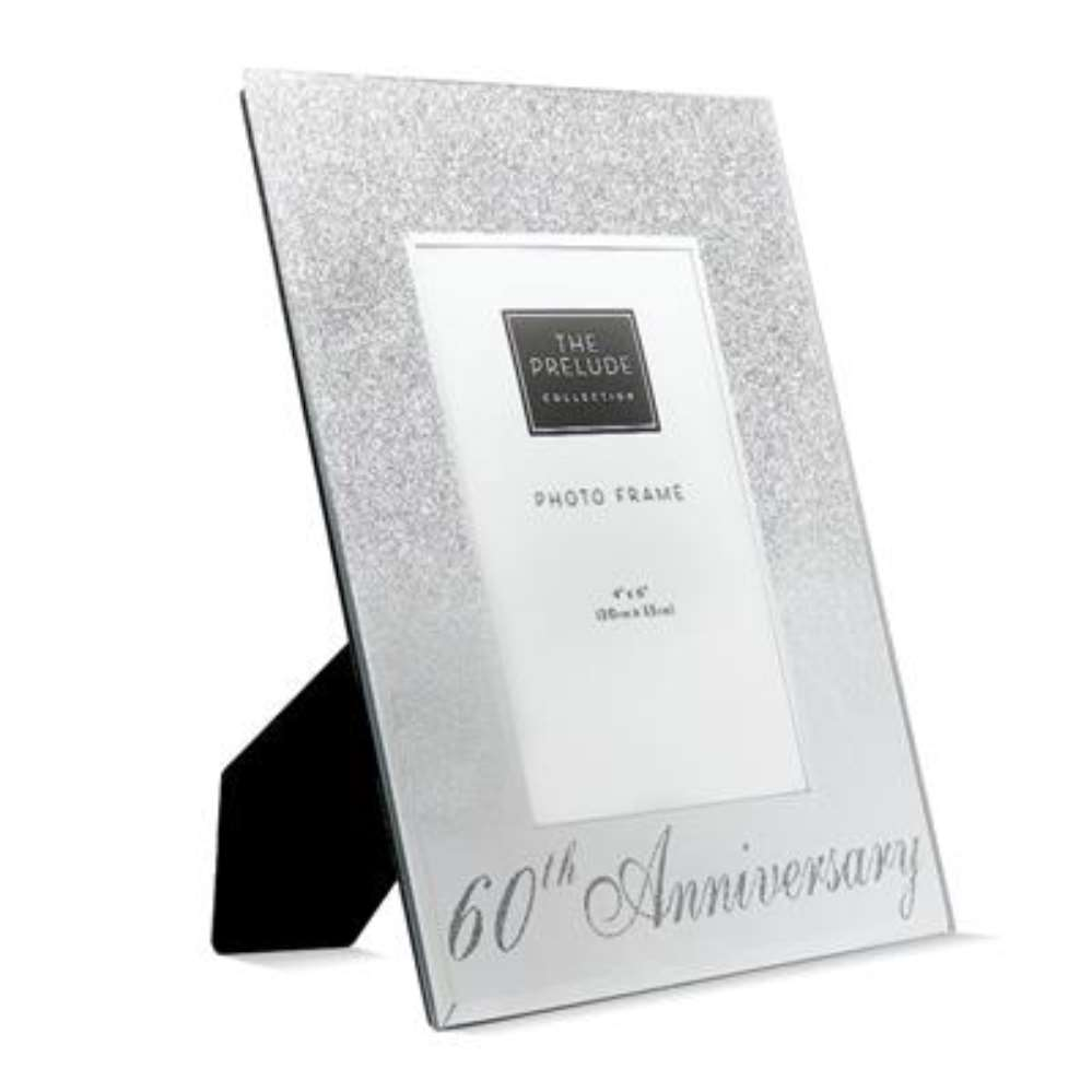 Frame 4" x 6" Silver 60th Anniversary - Tiger Feet Ireland