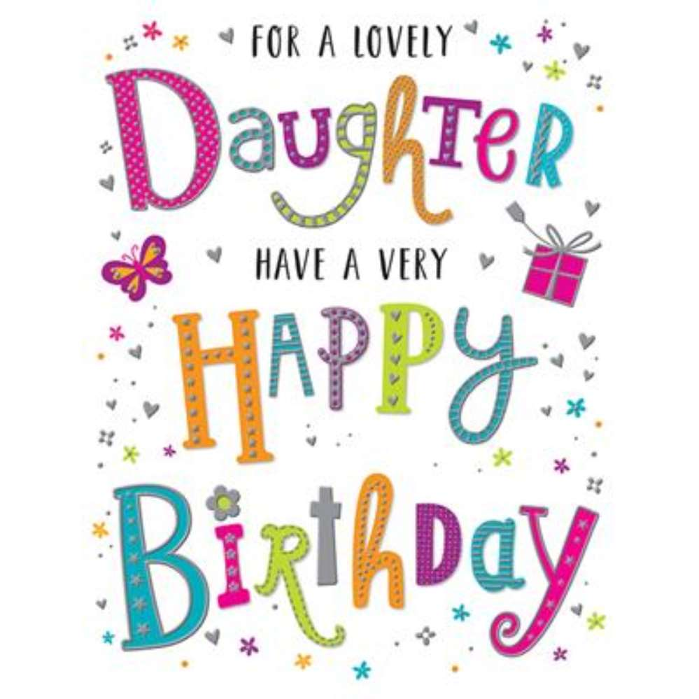 6pk Cards C50 Birthday Daughter - Tiger Feet Ireland