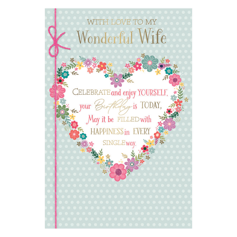 6pk Cards C75 Birthday Wife - Tiger Feet Ireland