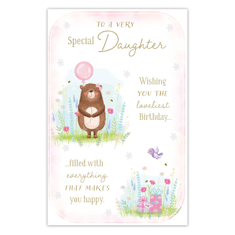 6pk Cards C375 Birthday Daughter - Tiger Feet Ireland