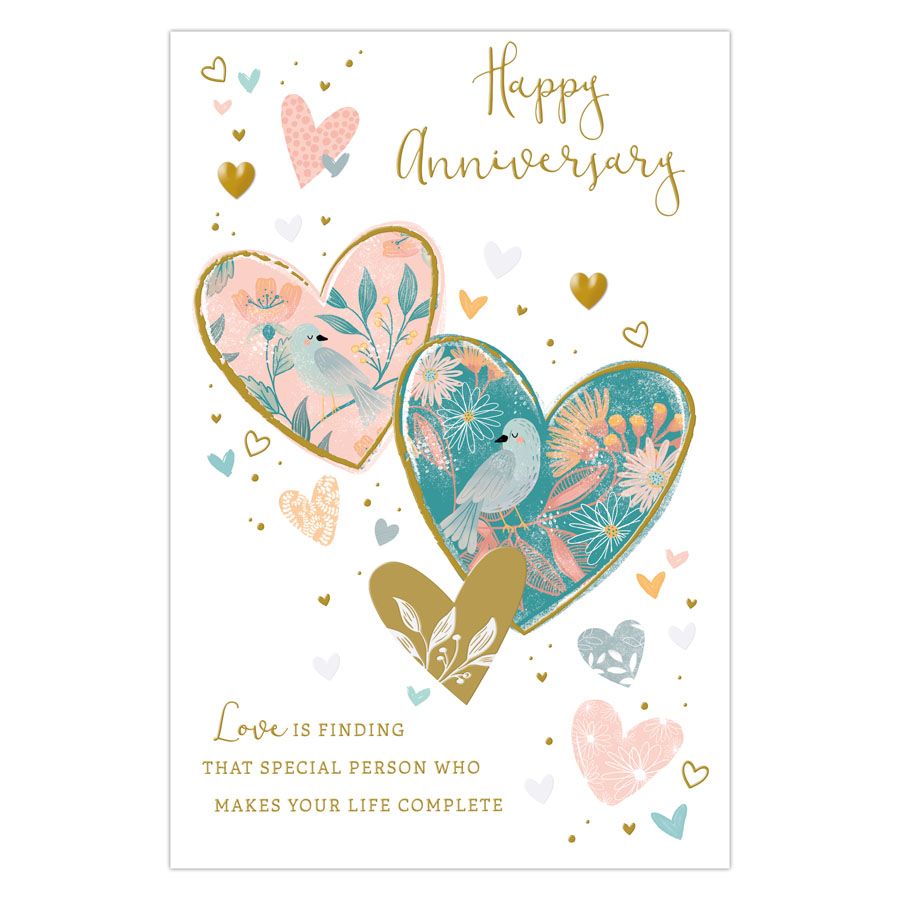 6pk Cards C75 Your Anniversary - Tiger Feet Ireland