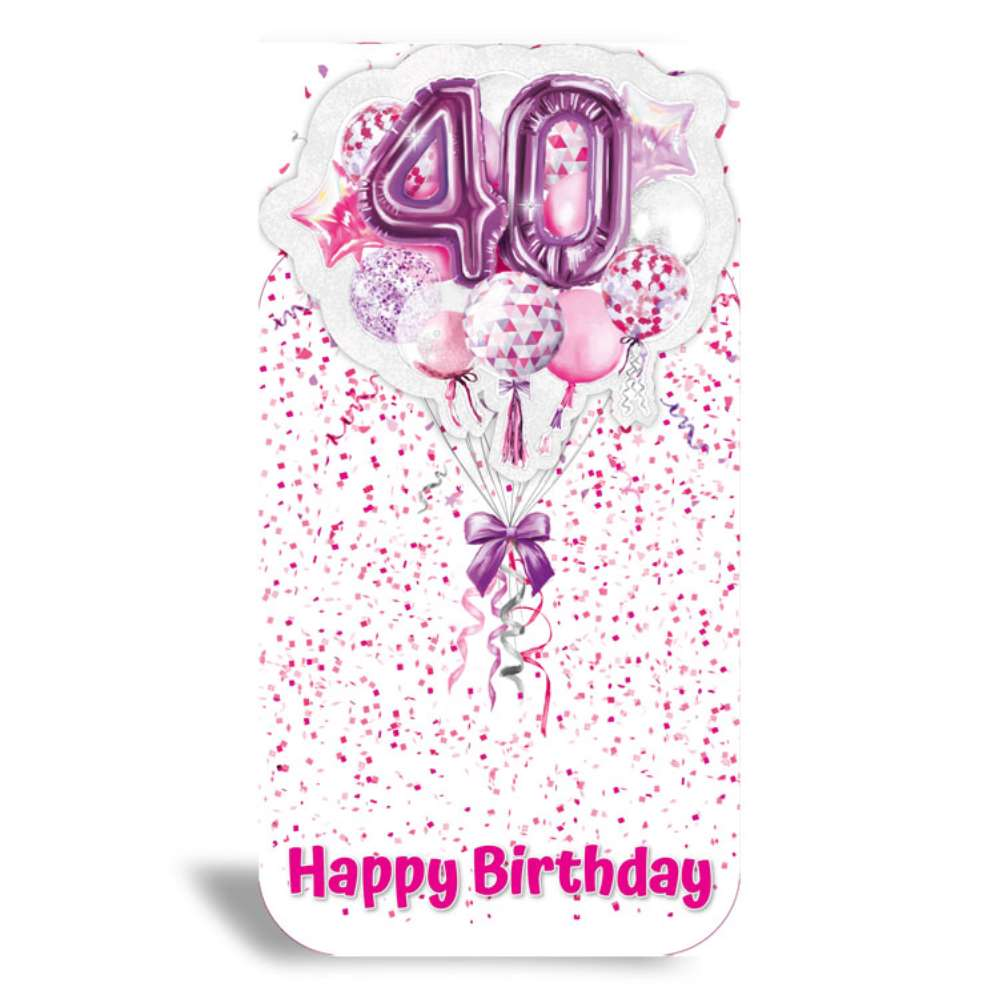 6pk Cards C55 Birthday Age 40 - Tiger Feet Ireland