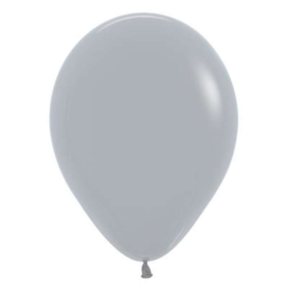 50ct Latex Balloon 12in Grey Sempertex - Tiger Feet Ireland