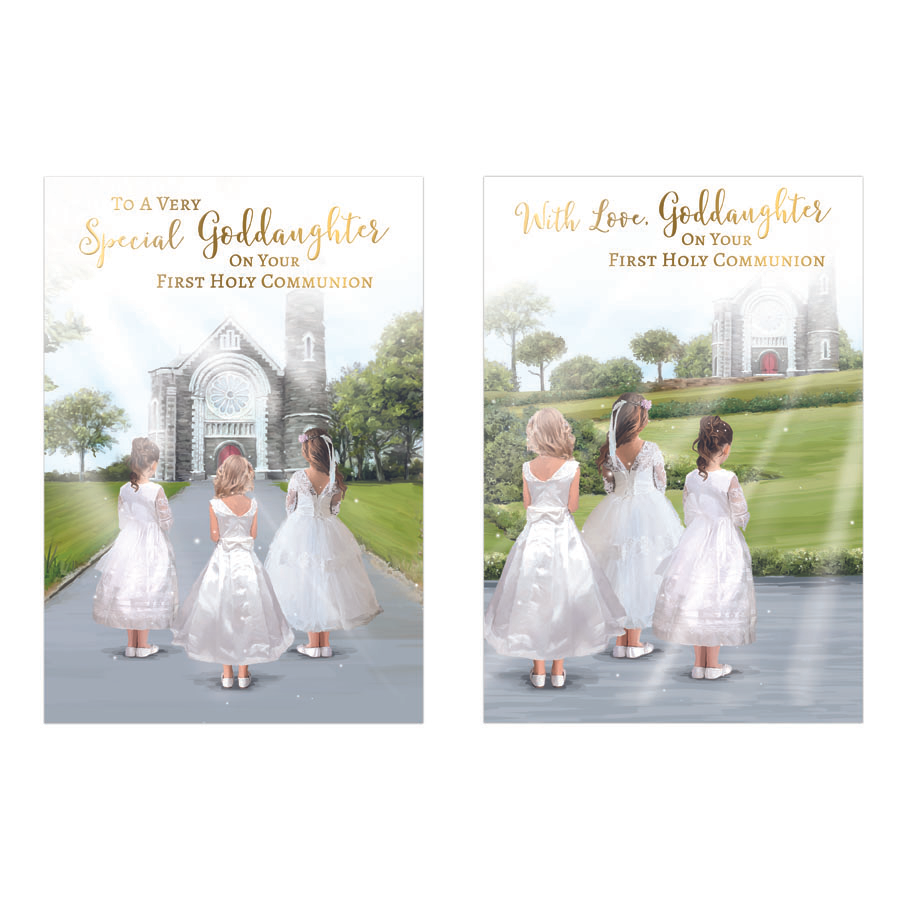 12pk Cards C50 Communion Goddaughter - Tiger Feet Ireland