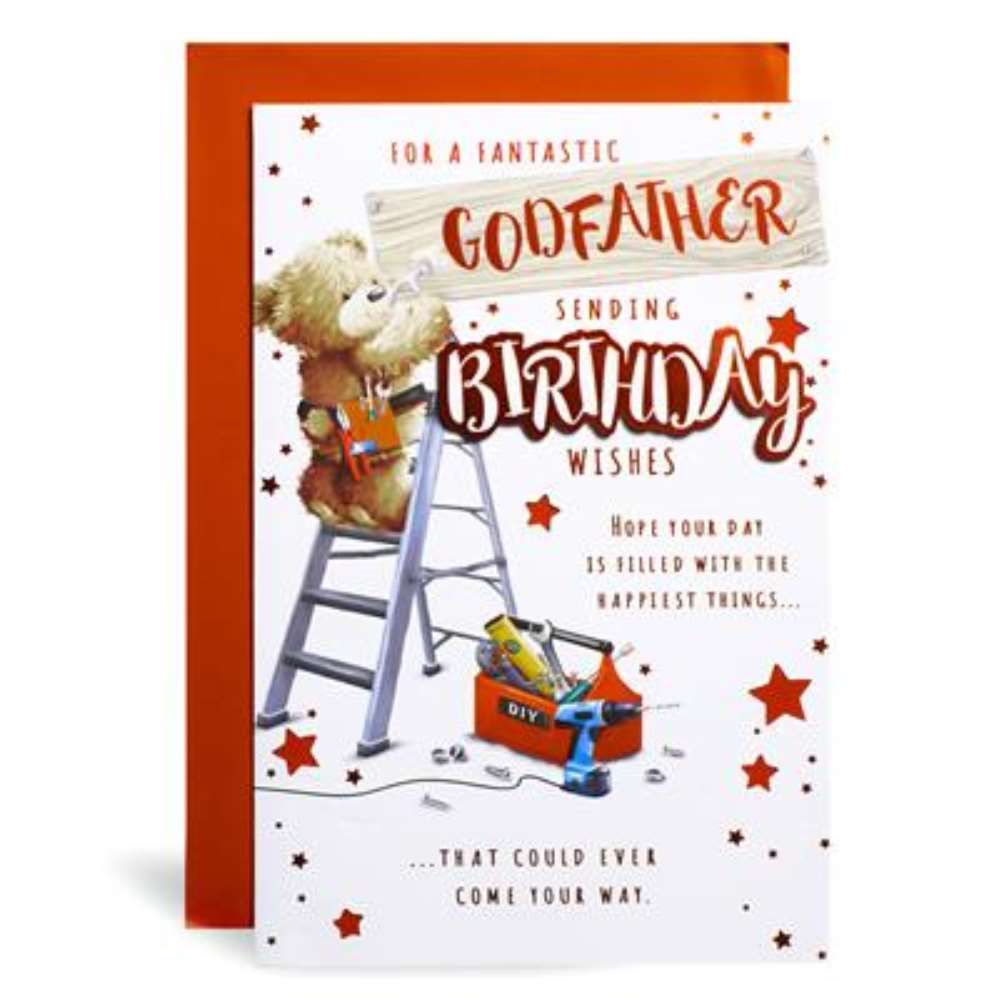 6pk Cards C75 Birthday Godfather - Tiger Feet Ireland