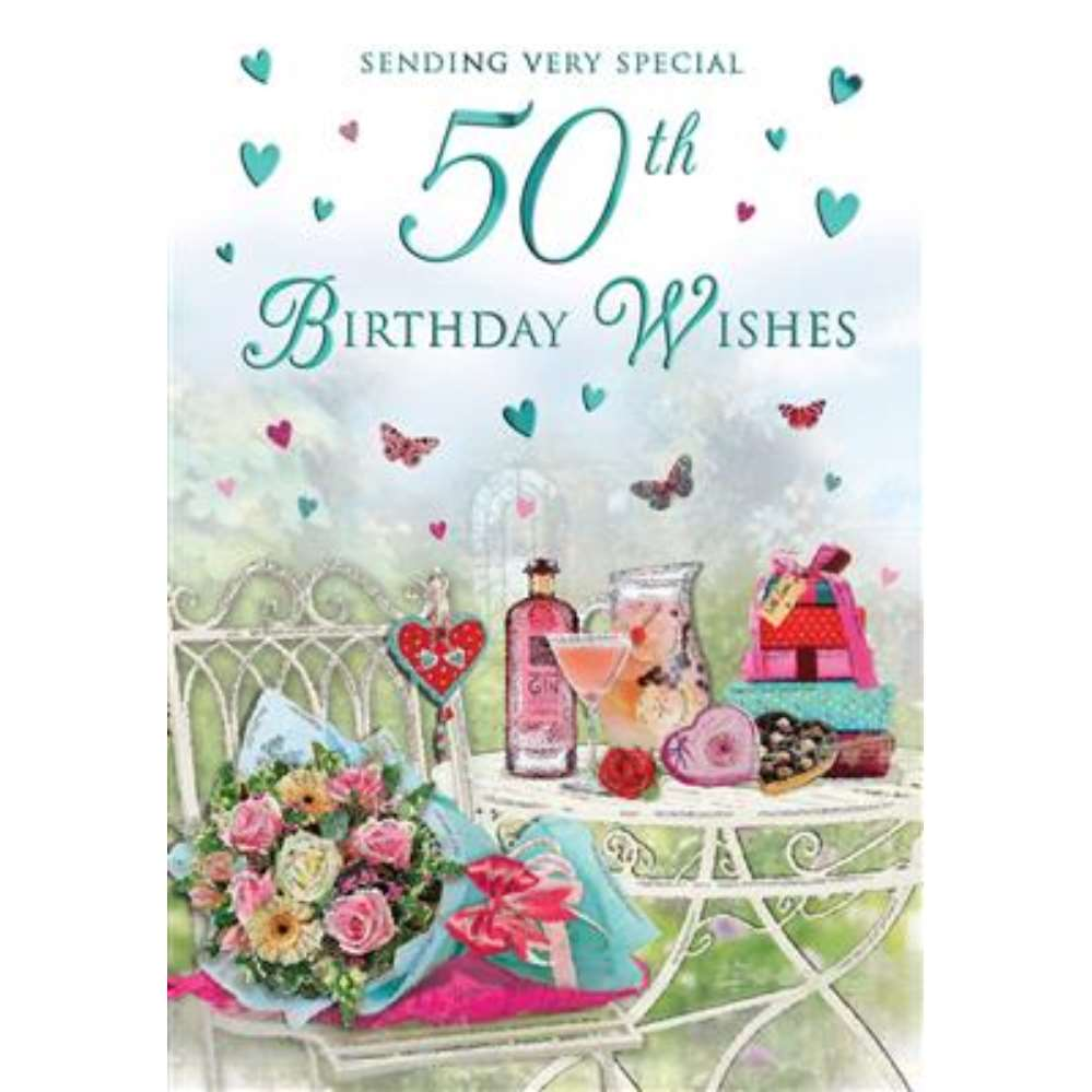 6pk Cards C75 Birthday Age 50 - Tiger Feet Ireland