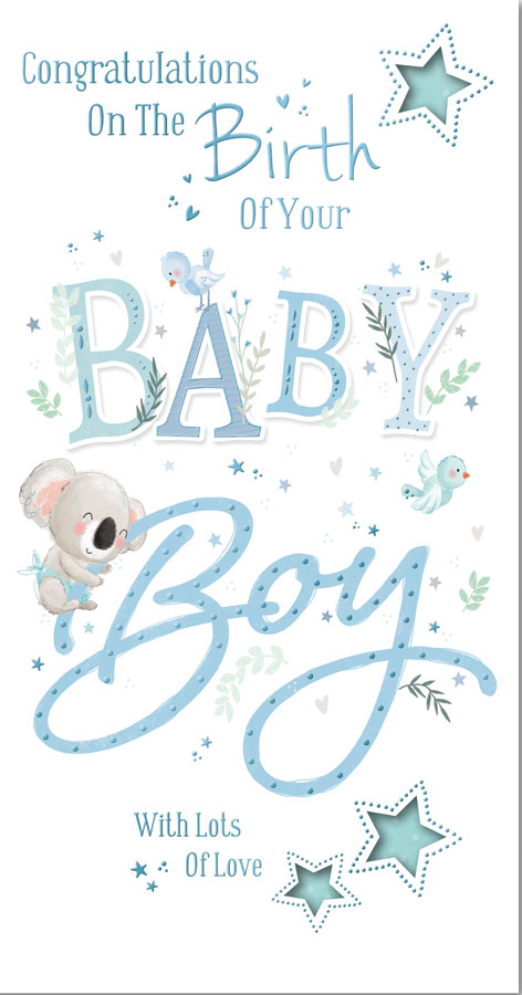 6pk Cards C55 Birth Congratulations - Tiger Feet Ireland