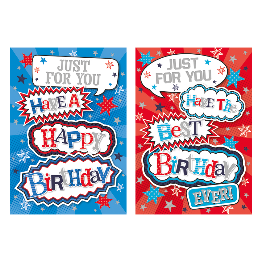12pk Cards C50 Birthday Open - Tiger Feet Ireland