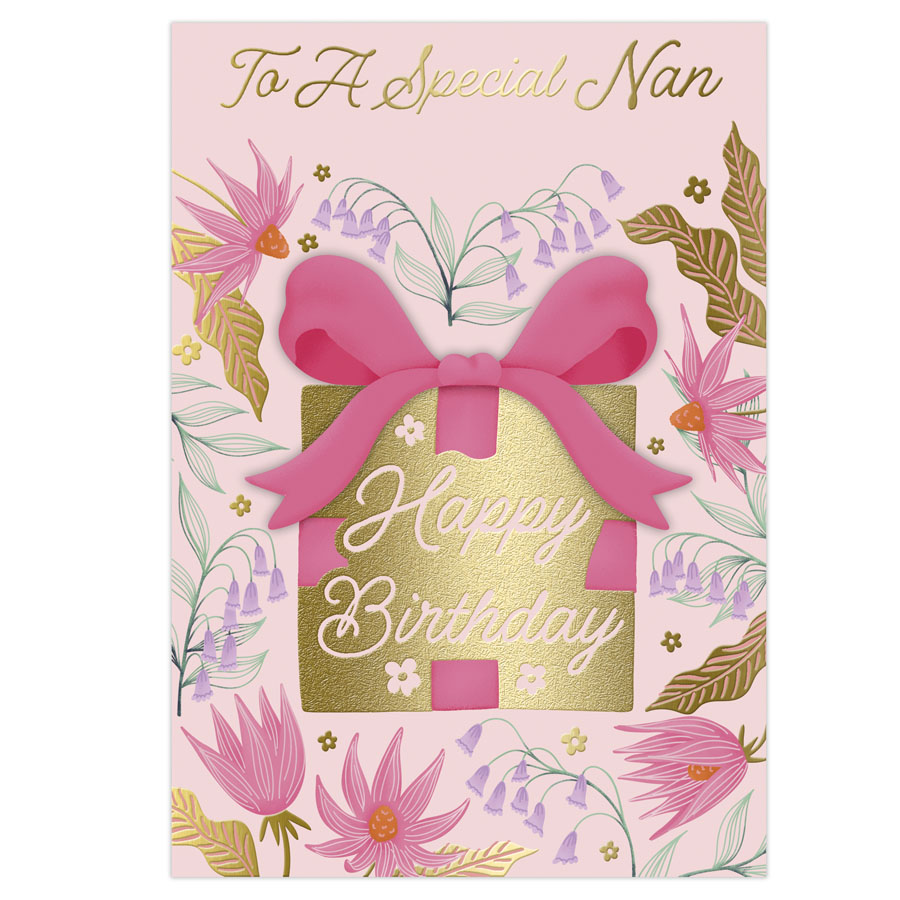 6pk Cards C50 Birthday Nan - Tiger Feet Ireland