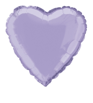 Foil Balloon 18" Heart Lavender - Tiger Feet Ireland