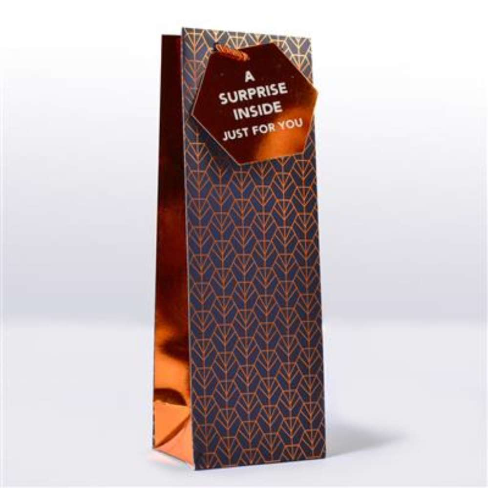 6pk Gift Bags Bottle Pattern - Tiger Feet Ireland