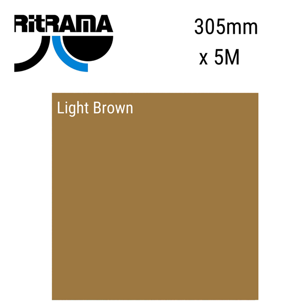 Light Brown Optimum Grade Gloss Vinyl 305mm x 5M - Tiger Feet Ireland