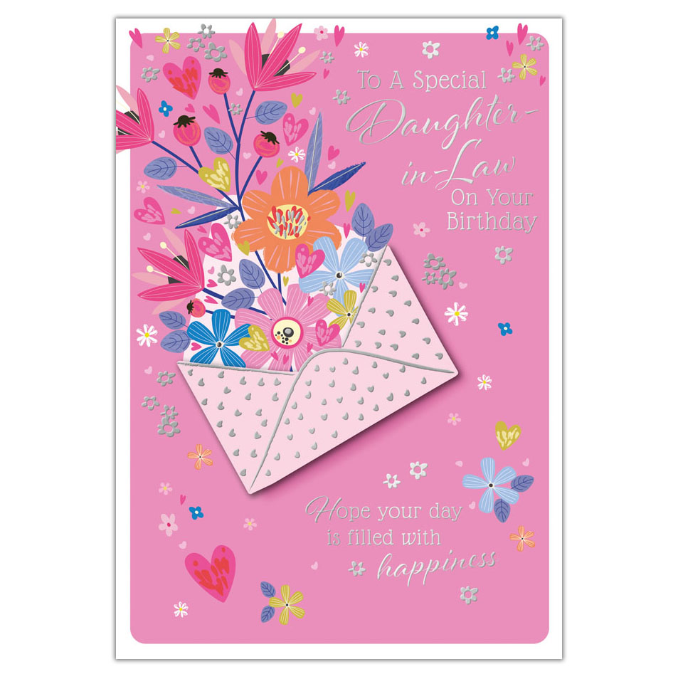 6pk Cards C90 Birthday Daughter-In-Law - Tiger Feet Ireland