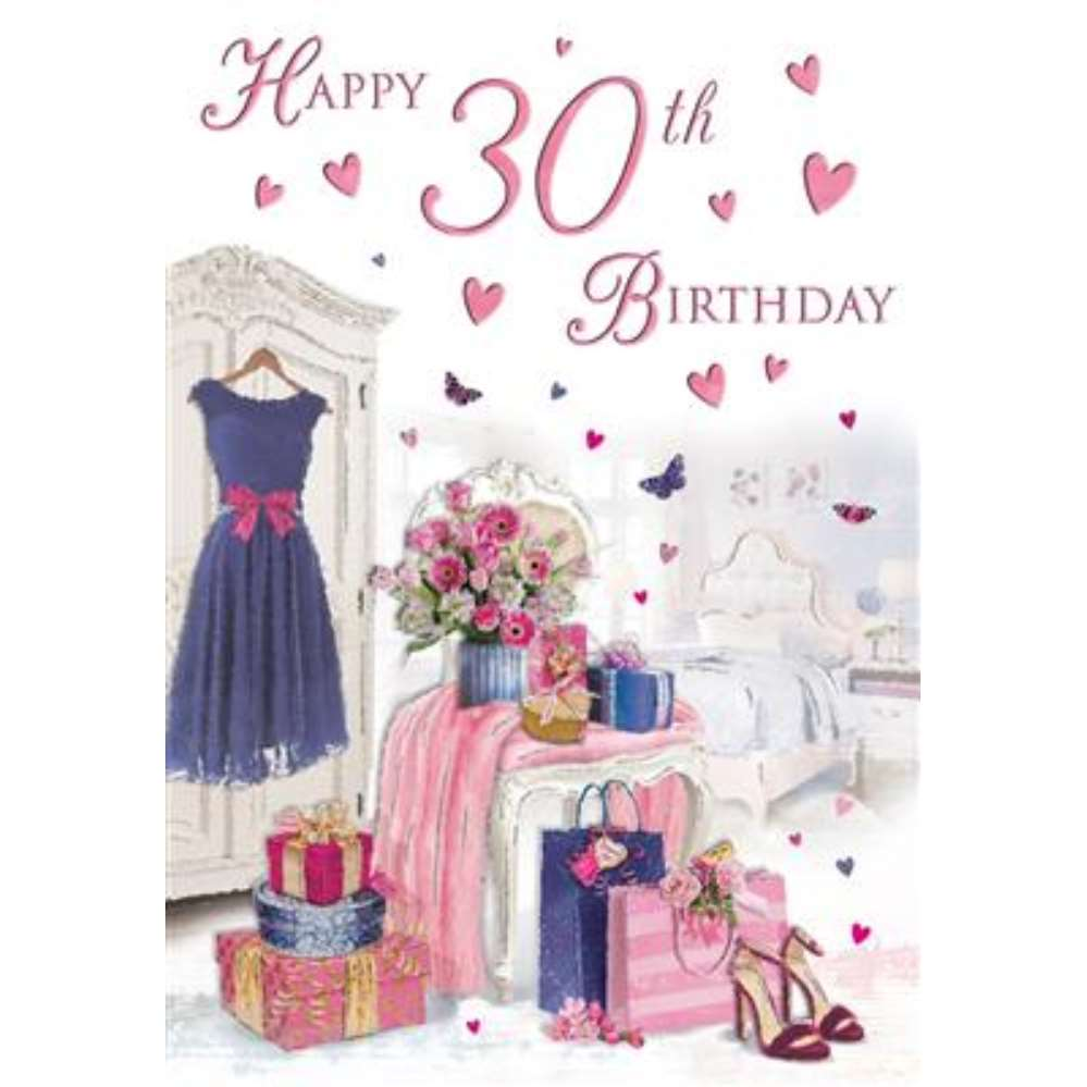 6pk Cards C75 Birthday Age 30 - Tiger Feet Ireland