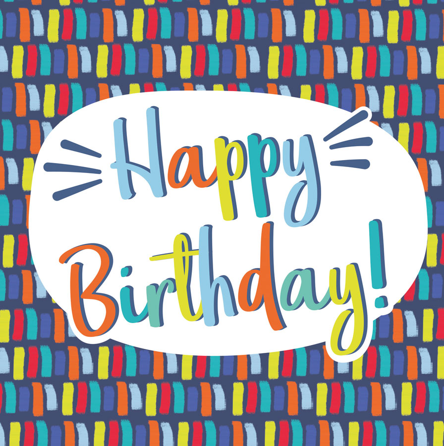 6pk Cards Square Birthday Open - Tiger Feet Ireland