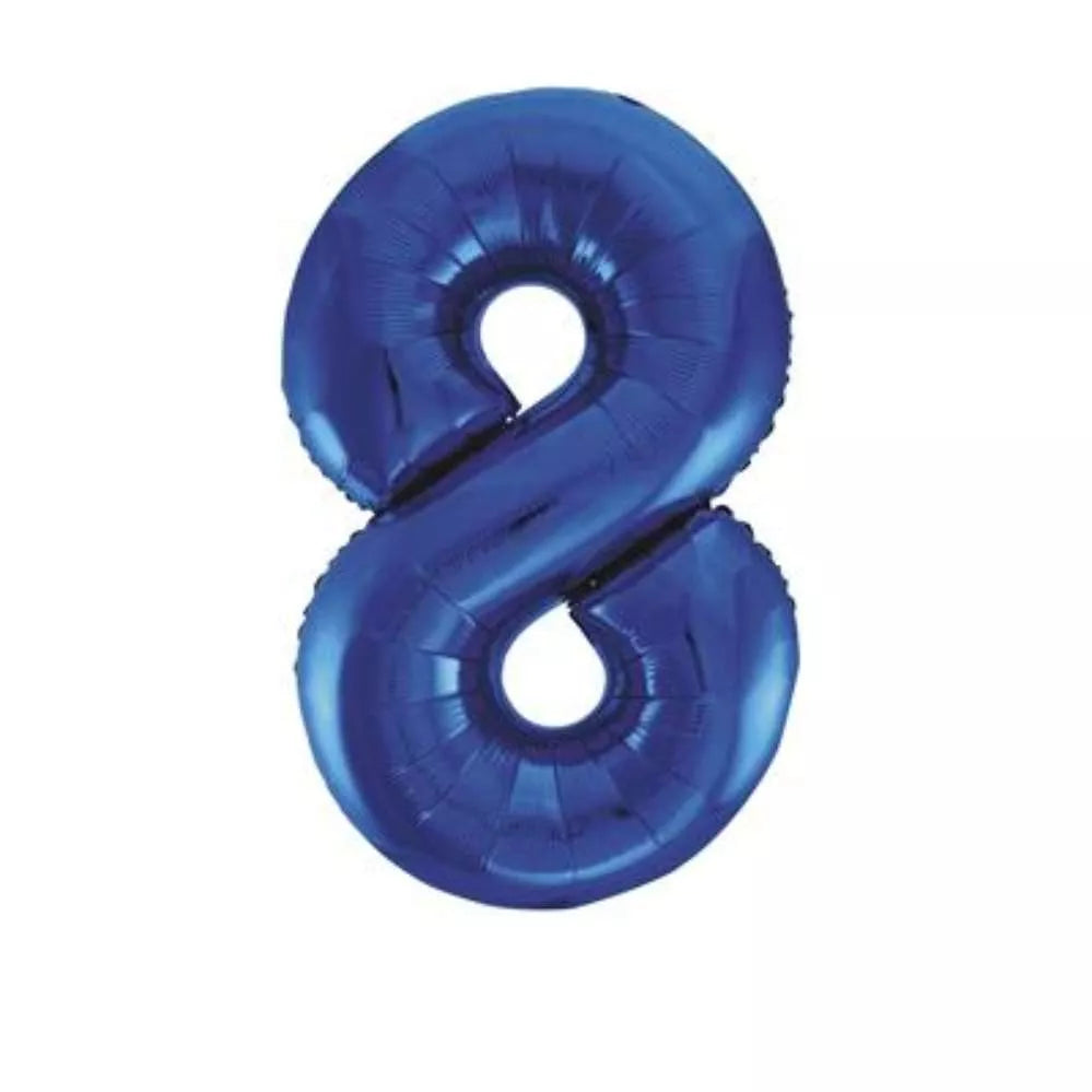 Foil Balloon 34" Big Number Blue - Tiger Feet Ireland