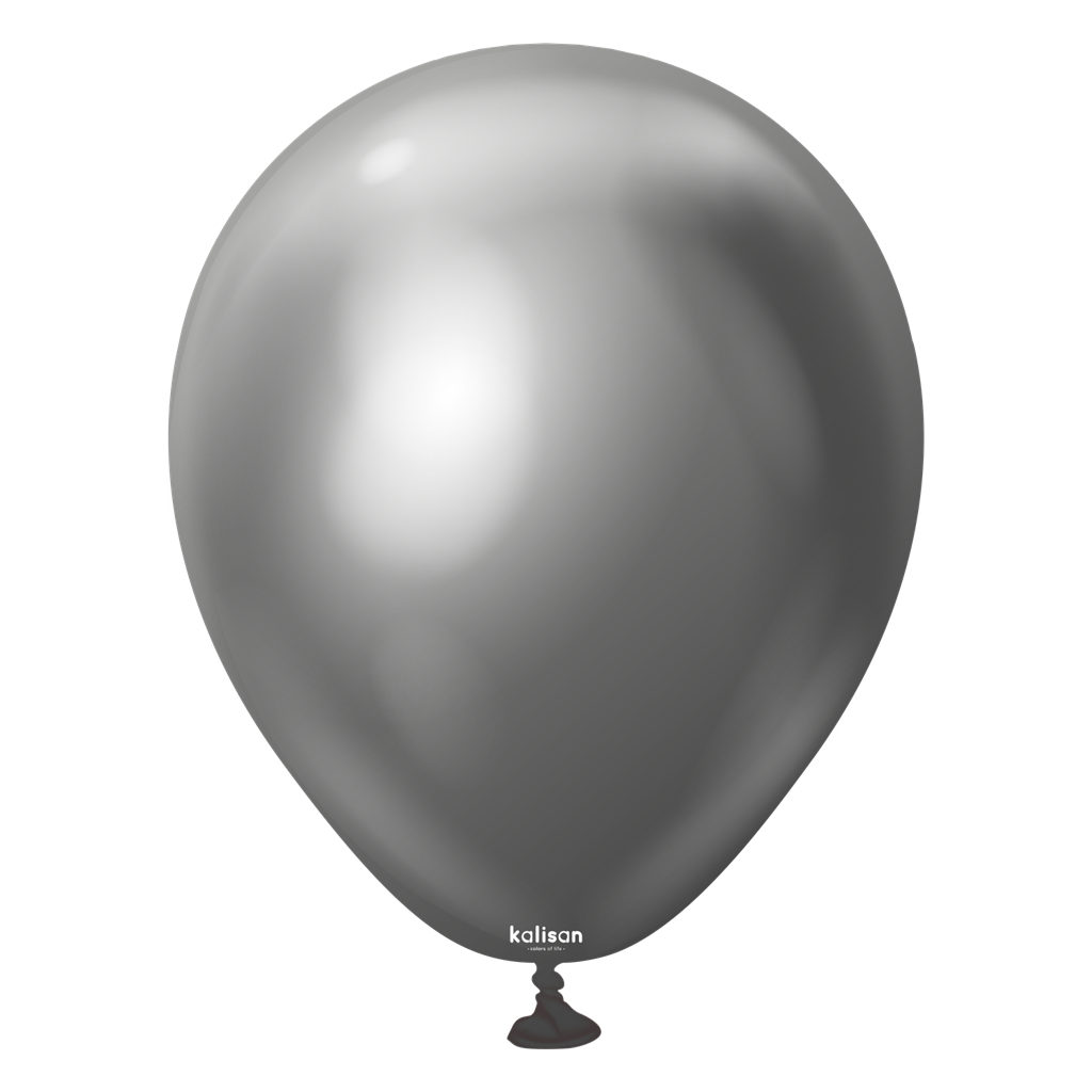 100ct Latex Balloon 5" Mirror Space Grey Kalisan - Tiger Feet Ireland