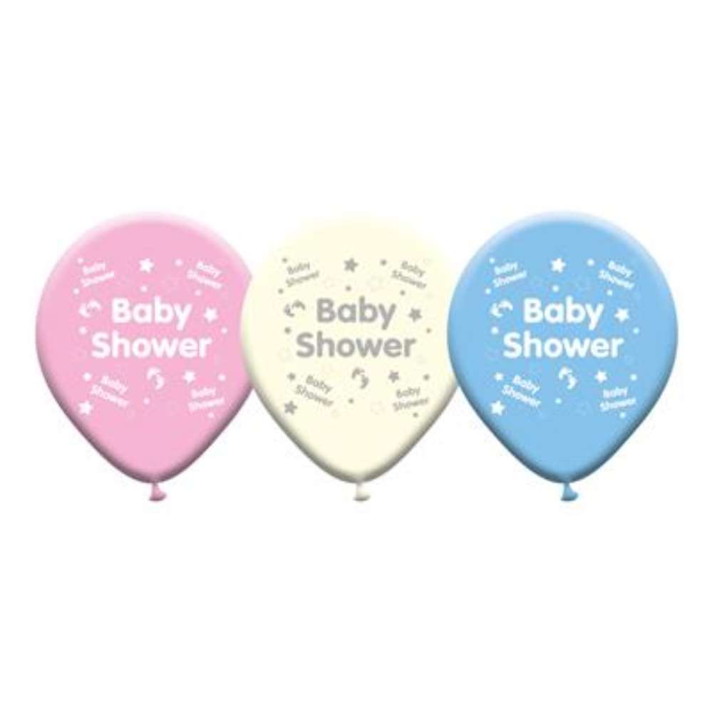 6 x 8pk Latex Balloons Baby Shower - Tiger Feet Ireland