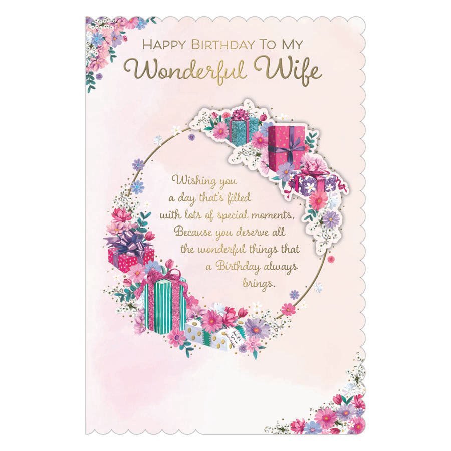 6pk Cards C75 Birthday Wife - Tiger Feet Ireland
