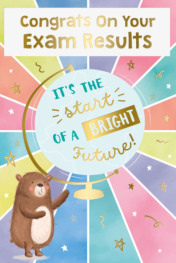 6pk Cards C75 Congratulations Well Done Exam - Tiger Feet Ireland