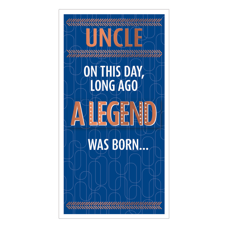 6pk Cards C55 Birthday Uncle - Tiger Feet Ireland