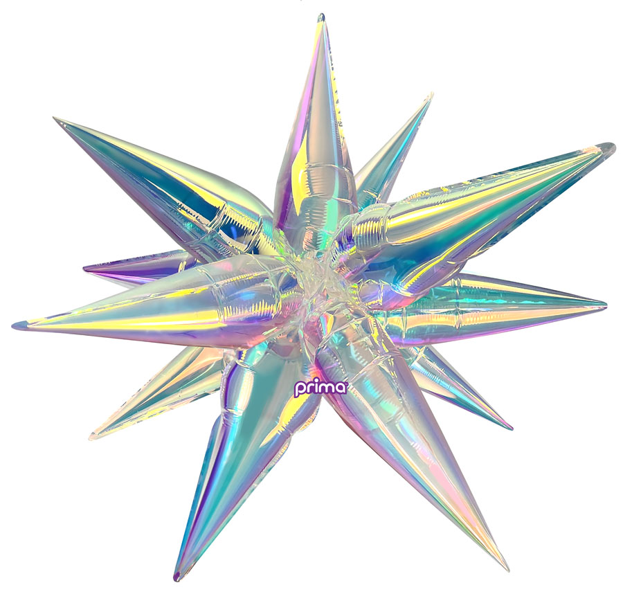 Foil Balloon 40" Shape Primadescent Starburst - Tiger Feet Ireland