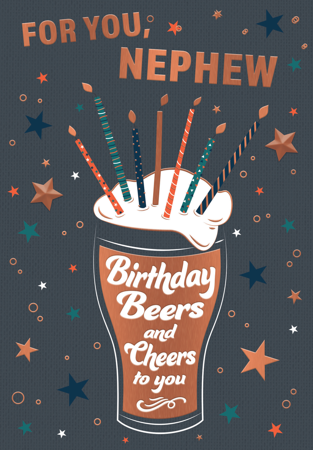 6pk Cards C50 Birthday Nephew - Tiger Feet Ireland