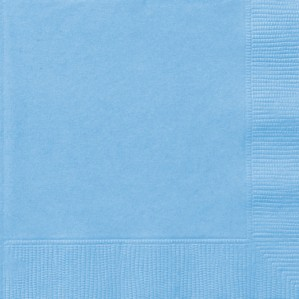 20ct Luncheon Napkins 2ply Powder Blue 6.5" x 6.5" - Tiger Feet Ireland