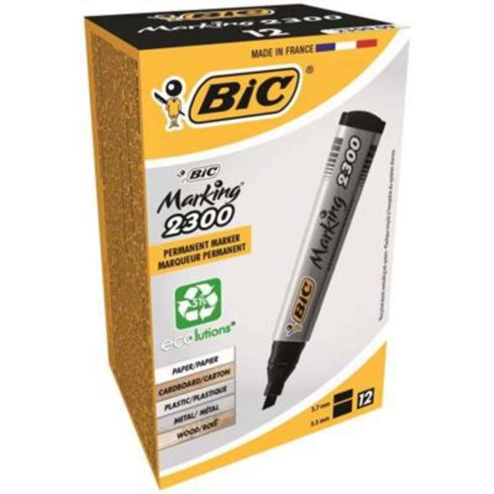 12pk BIC Marker 2300 Black - Tiger Feet Ireland