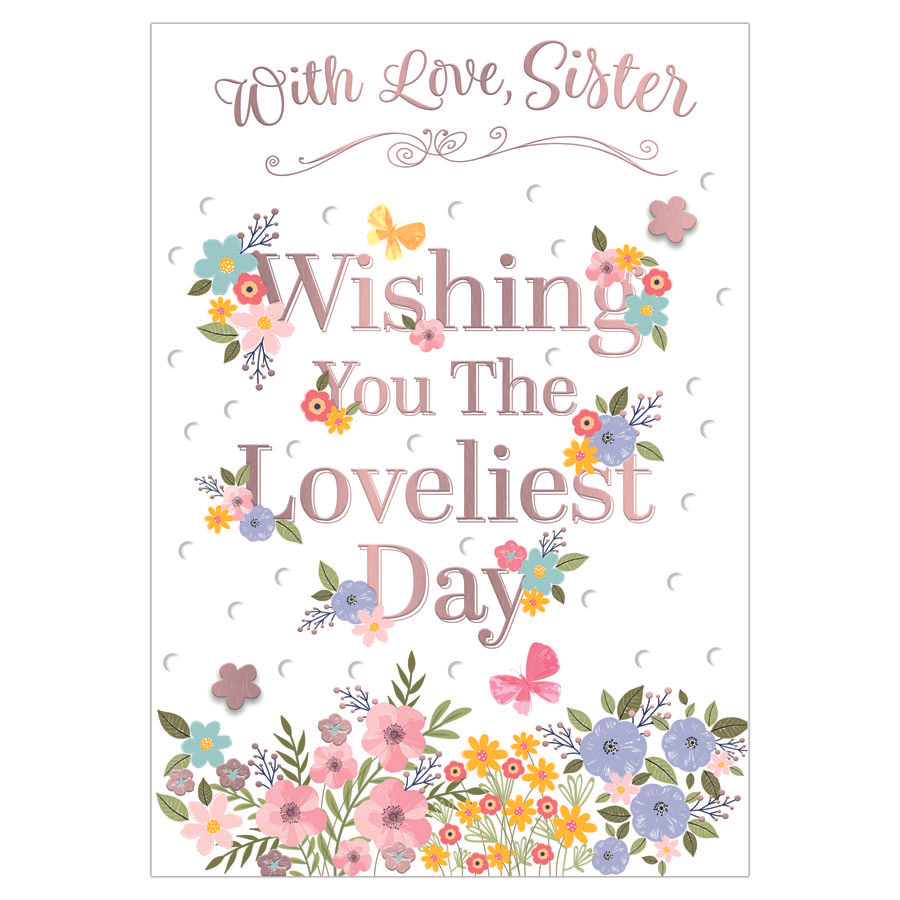 6pk Cards C90 Birthday Sister - Tiger Feet Ireland