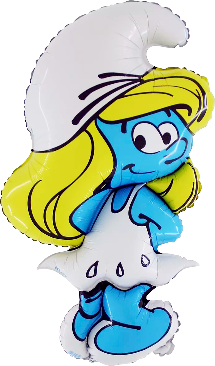 Foil Balloon 32" Supershape Smurfette - Tiger Feet Ireland