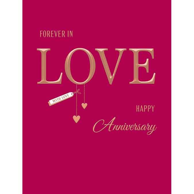 6pk Cards ED C50 Anniversary Your Love - Tiger Feet Ireland