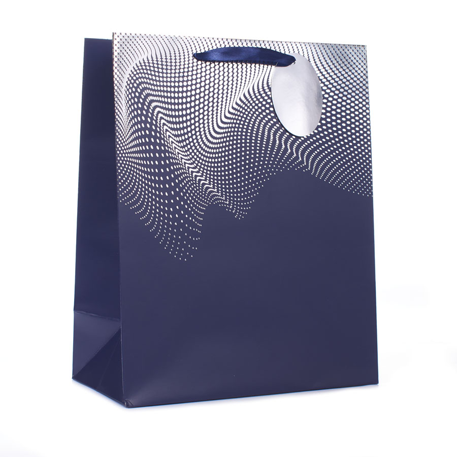 6pk Large Portrait Gift Bags Foil Spots - Tiger Feet Ireland