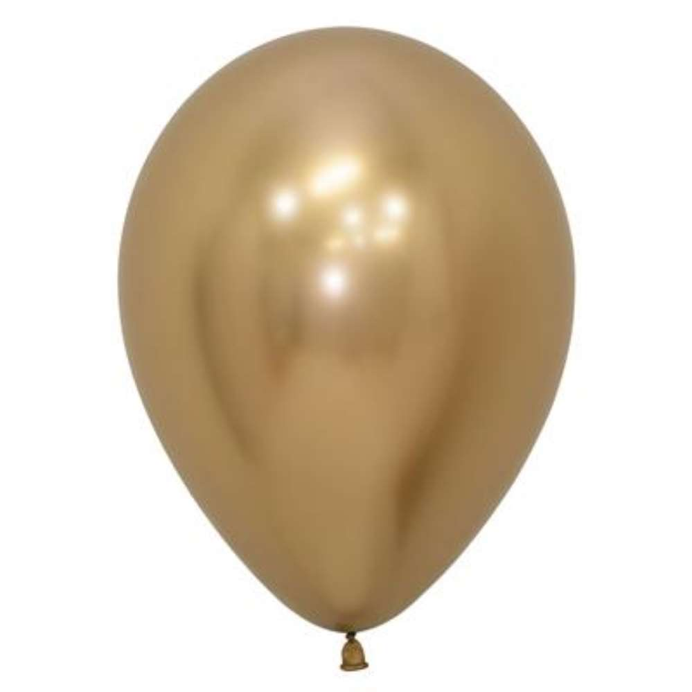 50ct Latex Balloon 12in Reflex Gold Sempertex - Tiger Feet Ireland