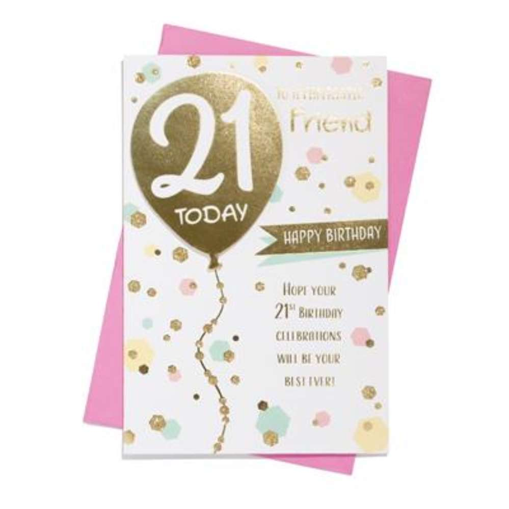 6pk Cards C75 Birthday Age 21 Friend - Tiger Feet Ireland