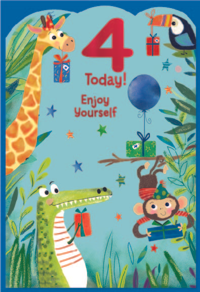 6pk Cards ED C50 Age 4 Juvenile Boy - Tiger Feet Ireland