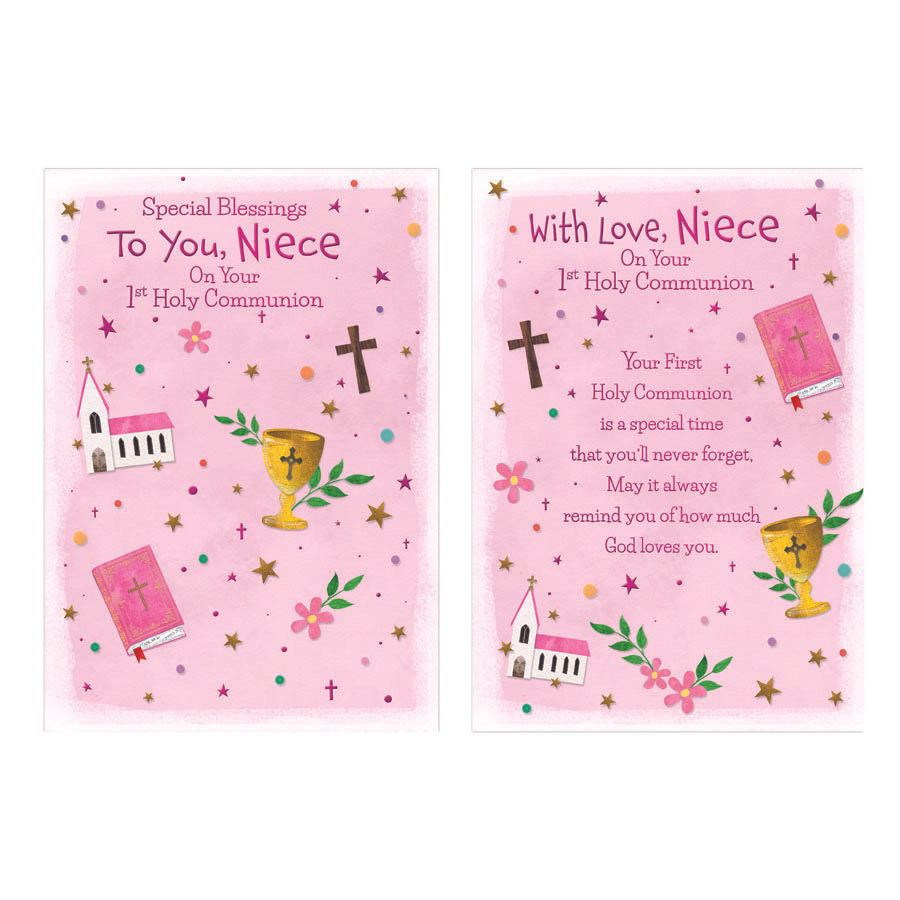 12pk Cards C50 Communion Niece - Tiger Feet Ireland