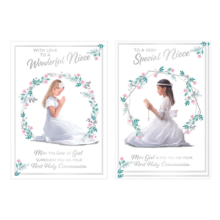 12pk Cards C50 Communion Niece - Tiger Feet Ireland