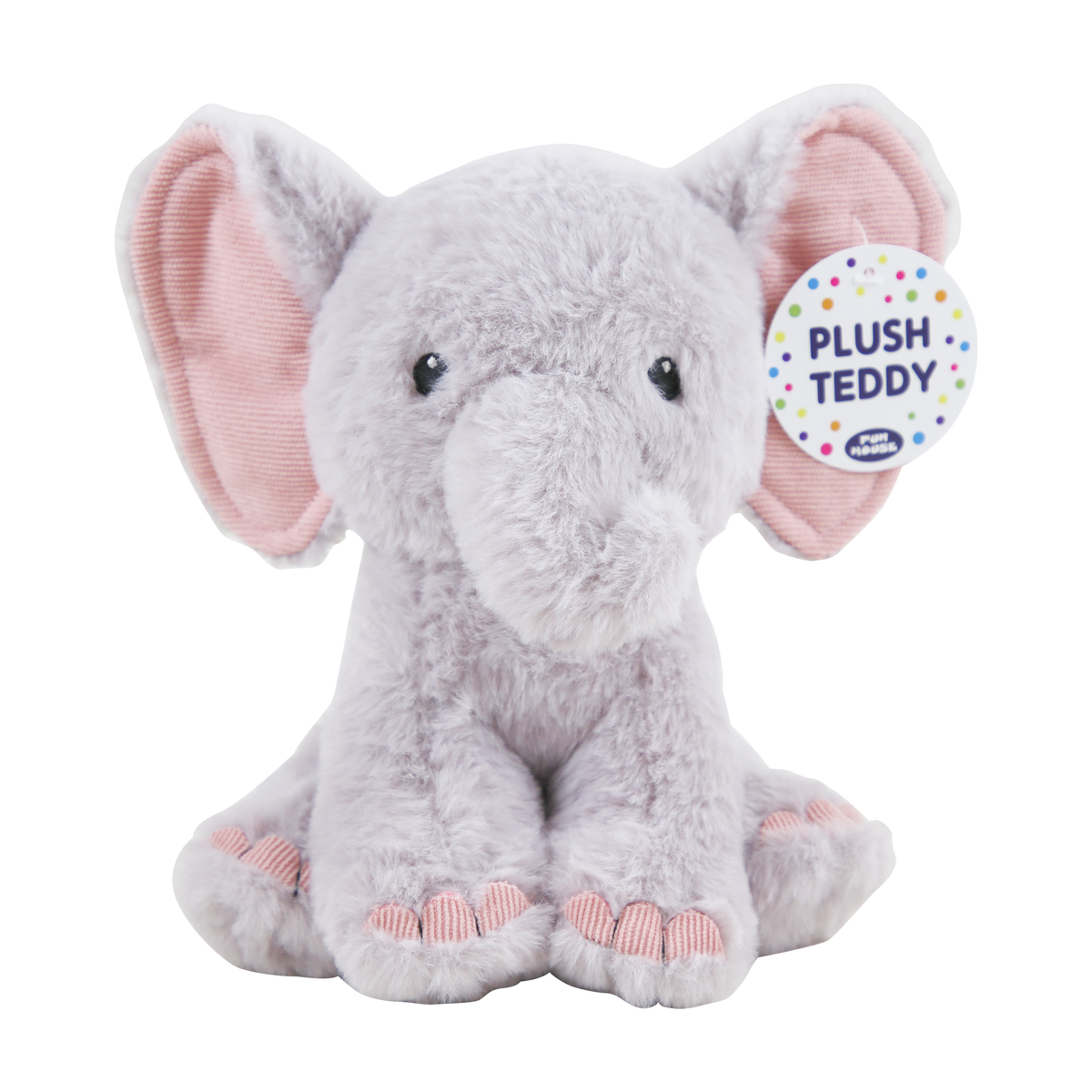 Soft Toy 8" Elephant Plush - Tiger Feet Ireland